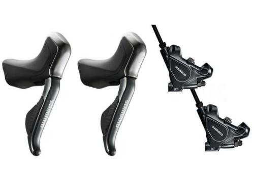SHIMANO Coppia Freno Disco - Flat- Di2 ST-R785 + BR-RS805 + Tubo Comandi Cambio Shimano